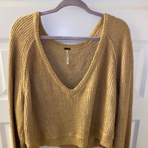 Free people cropped sweater!!
